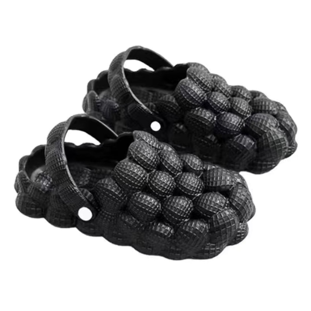 Kid black Bubble slide with strap size 12.5